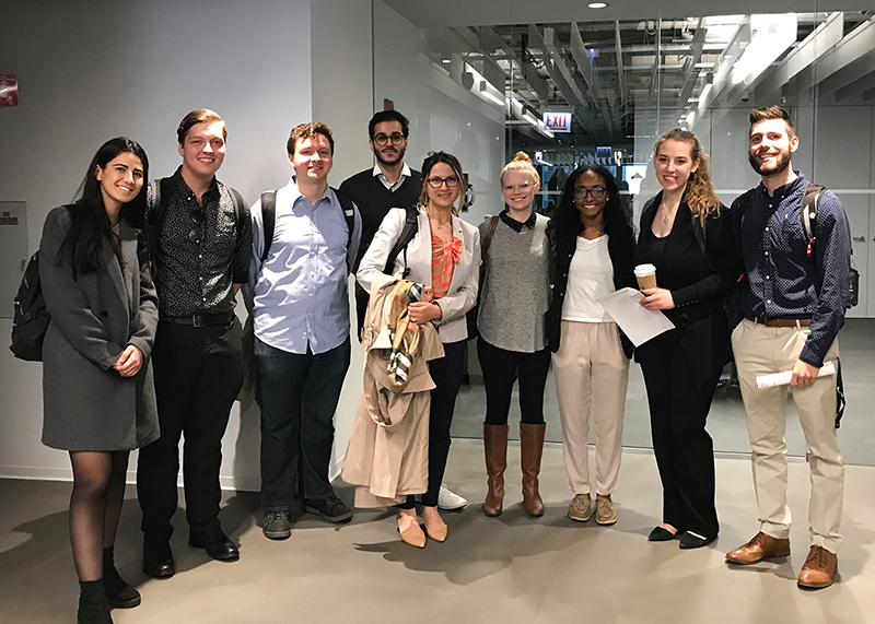 Students tour the Ketchum office