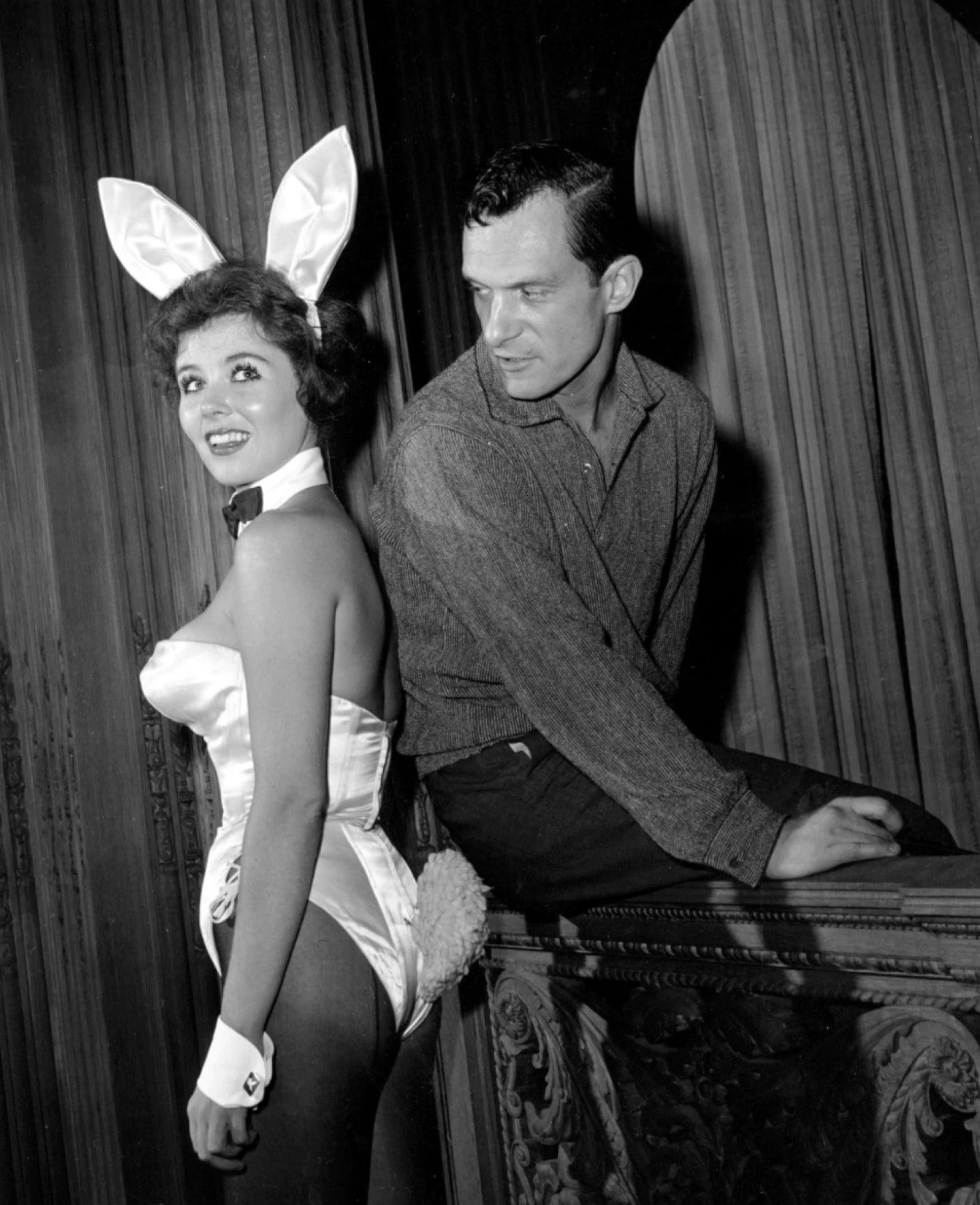 Hugh Hefner and a 'Playboy Bunny'