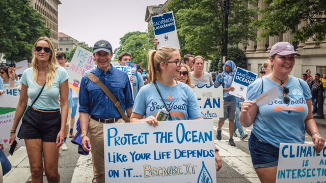 Baylee Ritter at March for the Ocean