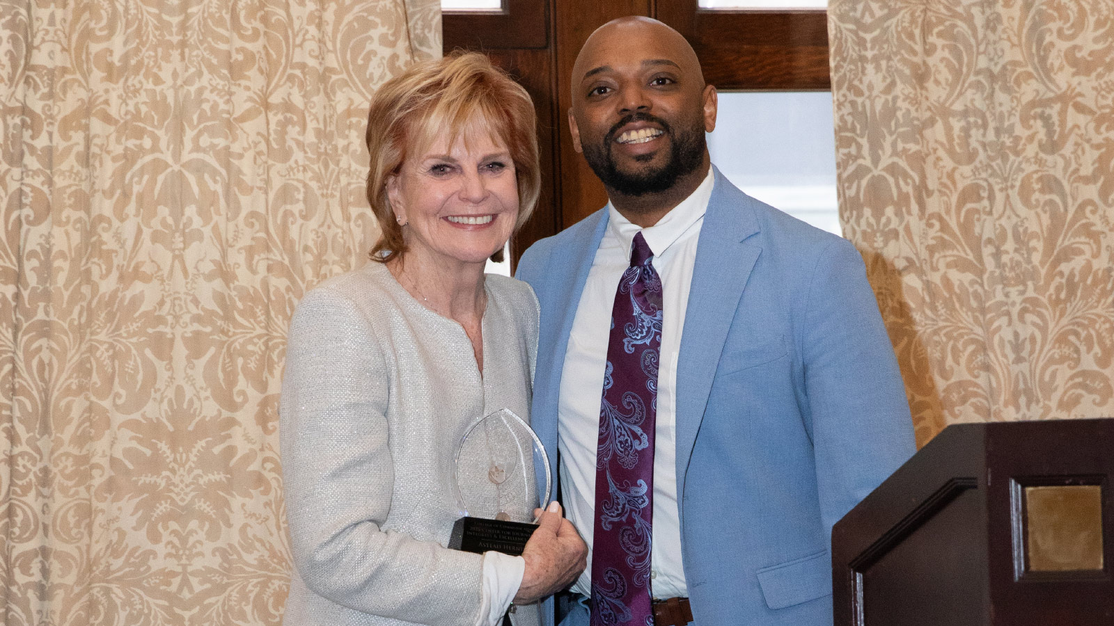 Carol Marin and Astead Herndon