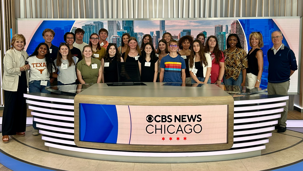 JDays students at CBS Chicago studios