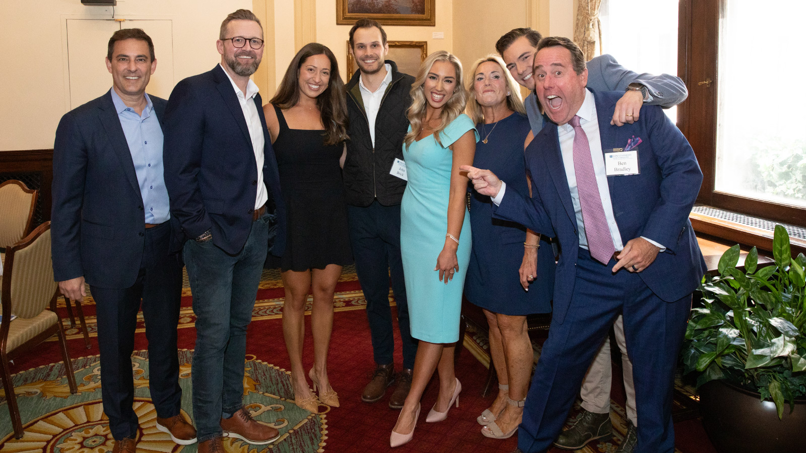 Stephanie Wade with friends and family